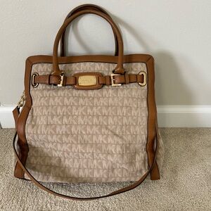 Michael kors Hamilton canvas satchel
